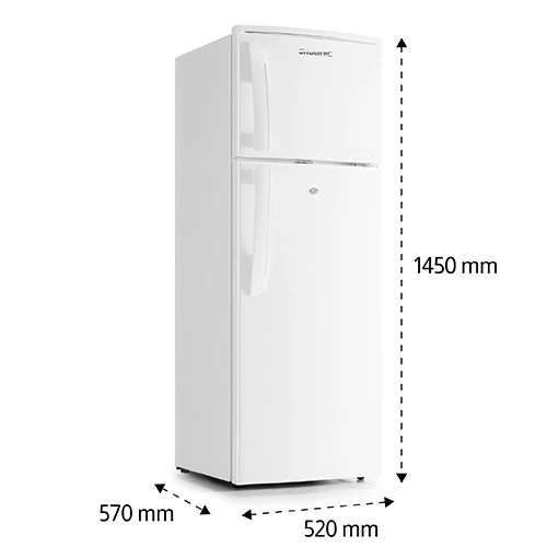 Shownic Top Mount Refrigerator RF-DFT2701 - 7.7 ft. Capacity - Tropical Compressor - Direct Cooling System - External Condenser Grid - Secure Door Lock - LED Interior Lighting (VEN000005-RF-DFT2701W) - image 4 Shownic Top Mount Refrigerator RF-DFT2701 - 7.7 ft. Capacity - Tropical Compressor - Direct Cooling System - External Condenser Grid - Secure Door Lock - LED Interior Lighting (VEN000005-RF-DFT2701W) - image 4