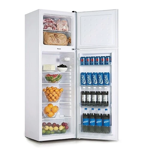 Shownic Top Mount Refrigerator RF-DFT3501 - 10 ft. Capacity - Direct Cooling System - Secure Door Lock - Tropical Compressor - LED Interior Lighting - External Condenser Grid (VEN000005-RF-DFT3501W) - image 2 Shownic Top Mount Refrigerator RF-DFT3501 - 10 ft. Capacity - Direct Cooling System - Secure Door Lock - Tropical Compressor - LED Interior Lighting - External Condenser Grid (VEN000005-RF-DFT3501W) - image 2