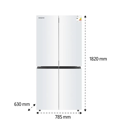 Shownic Four Doors Refrigerator RF-DFF5601 - 14 ft. Capacity - ION+ Technology - Mechanical Temperature Control - Exposed Freezer Evaporator - Hygienic Interior and Tight Seal (VEN000005-RF-DFF5601W) - image 4 Shownic Four Doors Refrigerator RF-DFF5601 - 14 ft. Capacity - ION+ Technology - Mechanical Temperature Control - Exposed Freezer Evaporator - Hygienic Interior and Tight Seal (VEN000005-RF-DFF5601W) - image 4