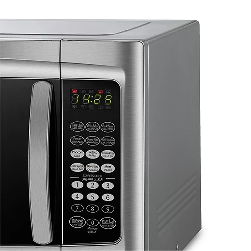 Shownic Microwave Oven with Grill OM-FSD145GX - 45 Liters Capacity - Dual Functionality - Digital Control Panel - Large Glass Turntable - 11 Power Level - 7 Auto-Cooking Presets - Silver (VEN000005-OM-FSD145GX) - image 3 Shownic Microwave Oven with Grill OM-FSD145GX - 45 Liters Capacity - Dual Functionality - Digital Control Panel - Large Glass Turntable - 11 Power Level - 7 Auto-Cooking Presets - Silver (VEN000005-OM-FSD145GX) - image 3
