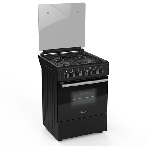 طباخ غاز أورانج OFS-60MB-GO - إشعال تلقائي - مقاس 60 سم - مروحة توربو - نظام أمان مدمج - عين توربو واحدة - أسود (VEN000009-OFS-60MB-GO) - image 2