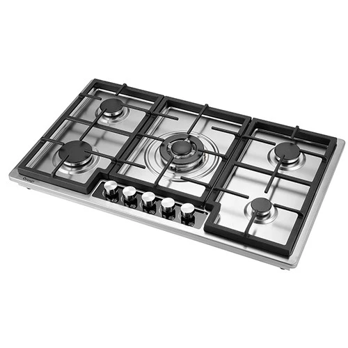 طباخ الغاز المدمج أورانج 90 سم O-6090SS-CA - بـ 5 عيون غاز - تشطيب من الستانليس ستيل - إشعال تلقائي - شعلة توربو - سهل التنظيف - ستانليس ستيل (VEN000009-O-6090SS-CA) - image 2