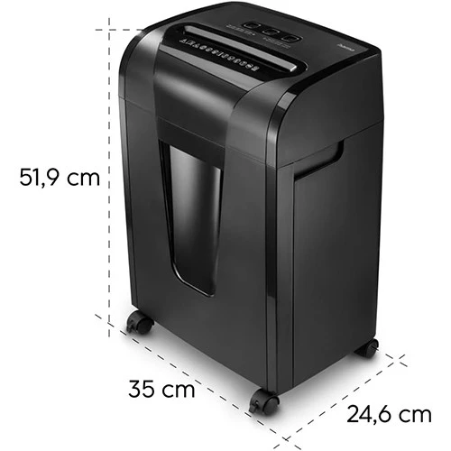 Hama Prime M100 Document Shredder 73050590 - Shredder with Security Level P5 T5 E4 - 8 to 9 Sheets Cutting Capacit - Multi-Media Destruction - Overheating & Overload Protection - Black (4047443552563) - image 10 Hama Prime M100 Document Shredder 73050590 - Shredder with Security Level P5 T5 E4 - 8 to 9 Sheets Cutting Capacit - Multi-Media Destruction - Overheating & Overload Protection - Black (4047443552563) - image 10