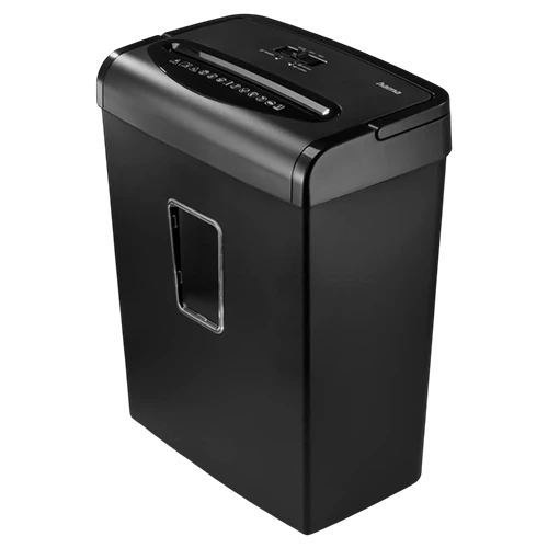 Hama Prime M80 Document Shredder 73050589 - Shredder with Security Level P5 T5 E4 - Micro Cut Technology - 20 Liter Bin - Shreds Up to 8 Standard Sheet - Black (4047443552556) - image 1