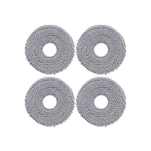 Roborock Mop Cloth For Q Revo - High Density Microfiber Fabric - Washable & Reusable - Surface Safe Cleaning - 4 Piece Pack - Light Grey (6970995787399) - image 3