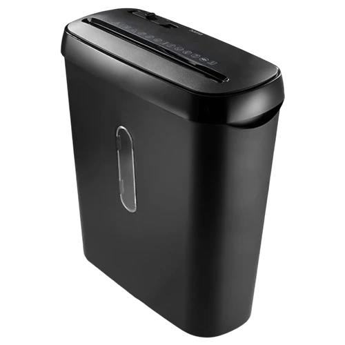 Hama Classic S61 Document Shredder 73050581 - Shredder with Security Level P2 T2 E2 - Strip Cut - 8 Liter Basket - Black (4047443552532) - image 1