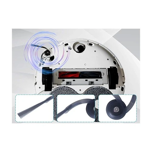 Roborock Side Brushes For Saros, Qrevo & Q Series - Zero Tangle Arm Design - Tool Free Snap In Installation - Durable Construction - Light Grey (6970995789805) - image 5
