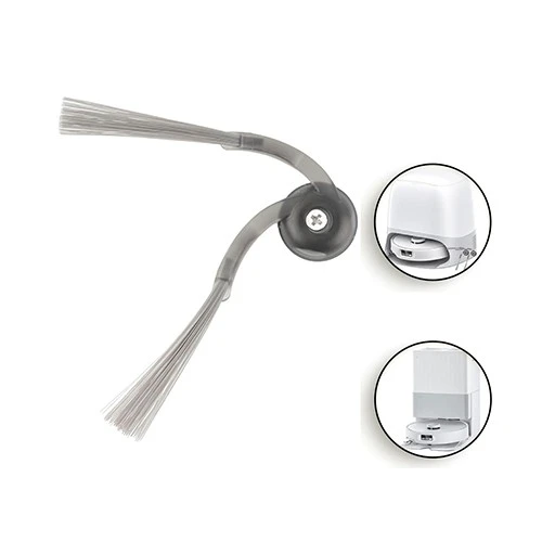 Roborock Side Brushes For Saros, Qrevo & Q Series - Zero Tangle Arm Design - Tool Free Snap In Installation - Durable Construction - Light Grey (6970995789805) - image 3