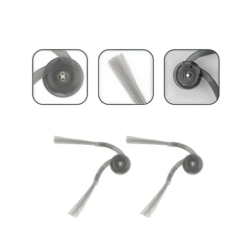Roborock Side Brushes For Saros, Qrevo & Q Series - Zero Tangle Arm Design - Tool Free Snap In Installation - Durable Construction - Light Grey (6970995789805) - image 6