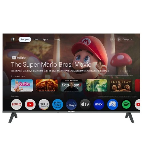 Shownic Smart Television TS-55AUHGQ - 55 Inch Size - 4K UHD Resolution - 120Hz DLG Refresh Rate - QLED & HDR10 Technology - Google TV OS - Dolby Digital Plus - Black + Free Gift: Stand + Speaker (VEN000005-TS-55AUHGQ) - image 4 Shownic Smart Television TS-55AUHGQ - 55 Inch Size - 4K UHD Resolution - 120Hz DLG Refresh Rate - QLED & HDR10 Technology - Google TV OS - Dolby Digital Plus - Black + Free Gift: Stand + Speaker (VEN000005-TS-55AUHGQ) - image 4