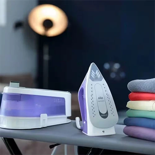 مكواة براون كير ستايل 1 البخارية IS1014VI SS BRAUN GBGCC - قاعدة FreeGlide3D - تقنية البخار المزدوج - ضغط مضخة 6 بار - 4 إعدادات قابلة للتعديل - أبيض / بنفسجي (IS1014VI) - image 3
