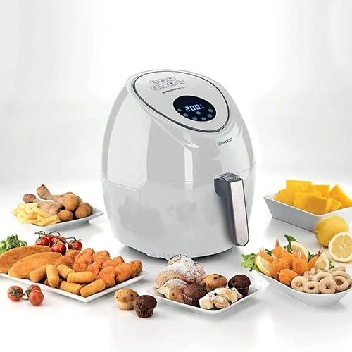 مقلاة هوائية رقمية كينوود HFP52.000WH XXL - أداء 1500 واط - سعة 5 لترات - دهون أقل بنسبة تصل إلى 90% - لوحة تحكم رقمية - أبيض (5011423010182) - image 3 مقلاة هوائية رقمية كينوود HFP52.000WH XXL - أداء 1500 واط - سعة 5 لترات - دهون أقل بنسبة تصل إلى 90% - لوحة تحكم رقمية - أبيض (5011423010182) - image 3