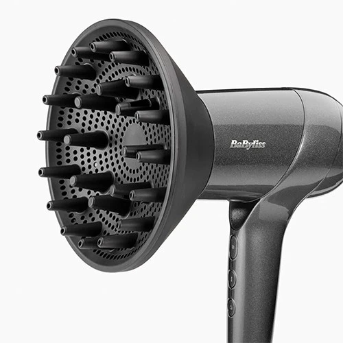 مجفف شعر بيبي ليس تيتانيوم شاين D6200DSDE - أداء قوي 1600 واط - ملحقان مرفقان - تحكم في تجعد الشعر - رمادي (3030050200140) - image 4 مجفف شعر بيبي ليس تيتانيوم شاين D6200DSDE - أداء قوي 1600 واط - ملحقان مرفقان - تحكم في تجعد الشعر - رمادي (3030050200140) - image 4