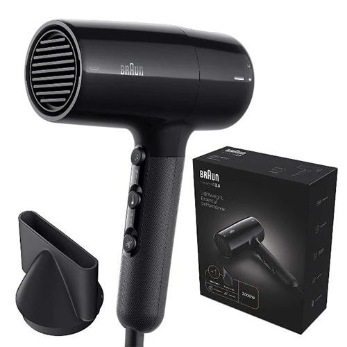 سشوار براون HD2.0-BRHD200SDE - محرك قوي بقدرة 2000 واط - 3 إعدادات لدرجة الحرارة وإعدادان للسرعة - فلتر خلفي قابل للإزالة - فوهة تركيز الهواء - أسود (3030050200508) - image 8 سشوار براون HD2.0-BRHD200SDE - محرك قوي بقدرة 2000 واط - 3 إعدادات لدرجة الحرارة وإعدادان للسرعة - فلتر خلفي قابل للإزالة - فوهة تركيز الهواء - أسود (3030050200508) - image 8