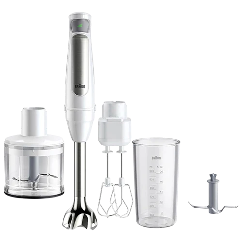 Braun Multiquick 7 Hand Blender and Mixer 4 in 1 - MQ7035BI - 1000 W Powerful Motor -  500 ml Chopper Capacity -  White (8021098001955) - image 1