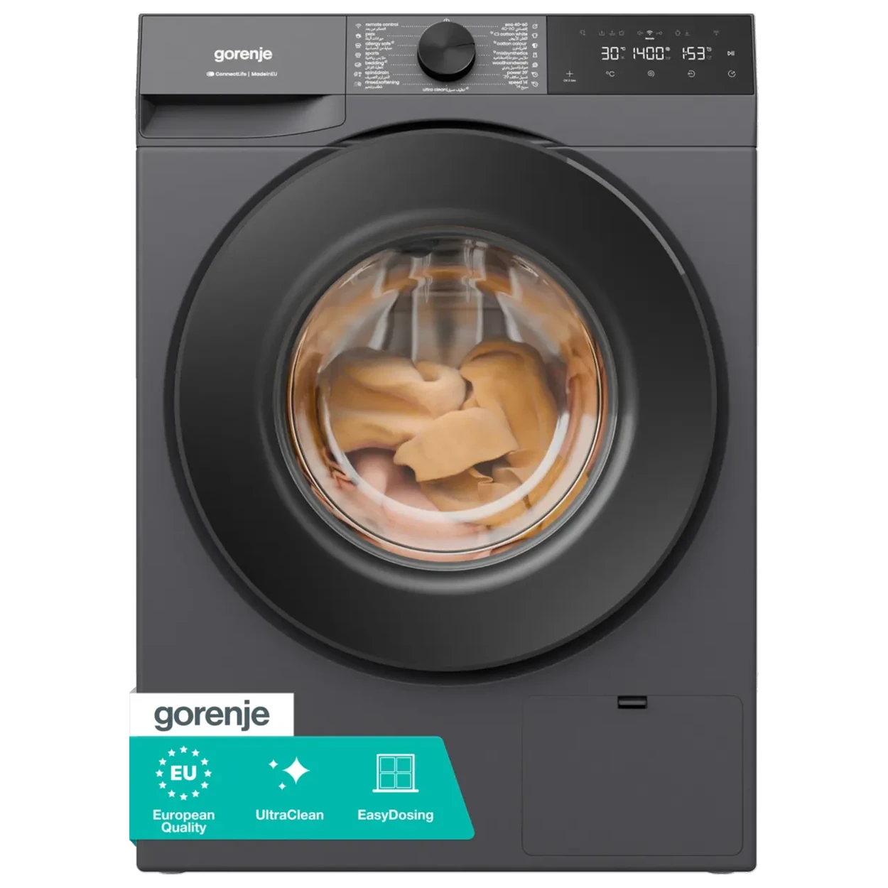 gorenje Gorenje WG484a31t 8 kg 1400 RPM grey capacity: 8kg | power: 1400rpm
