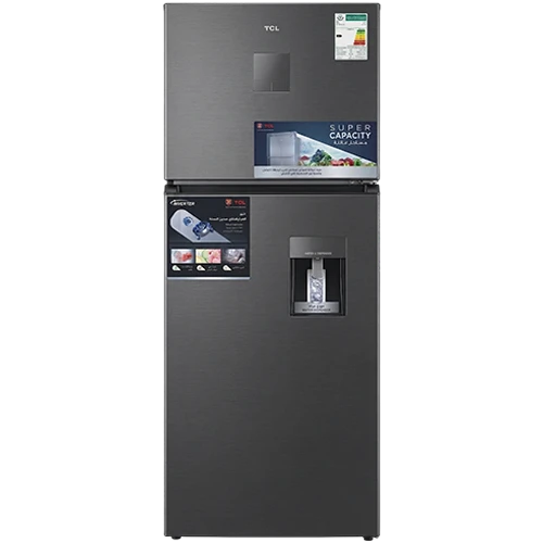 TCL Top Mount Refrigerator P615TMGG - 20 ft. Capacity - Energy Efficient Inverter Compressor - No Frost Cooling System - Multi Air Flow Distribution - Built-in Water Dispenser - Grey (6933749511466) - image 1