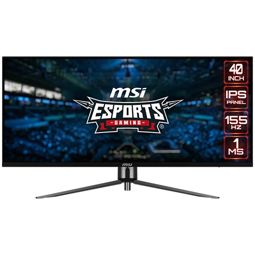 إم إس آي سلسلة ماغ مونيتر ألعاب الترا وايد MAG401QR - قياس 40 أنج  - دقة UWQHD - لوحة IPS - تردد 155 هرتز ووقت استجابة 1 ملي ثانية - ميزة KVM ومنفذ USB-C بقوة 65 واط - أسود (824142335581) - image 1