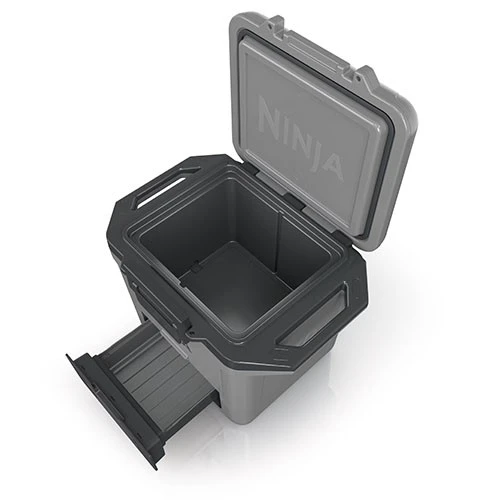 Ninja FrostVault Hard Cooler with Dry Zone - FrostVault Technology - Lockable Lid - Multi-Use Design - Slate Gray (622356289542) - image 4