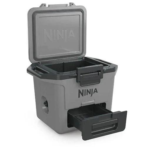 Ninja FrostVault Hard Cooler with Dry Zone - FrostVault Technology - Lockable Lid - Multi-Use Design - Slate Gray (622356289542) - image 2