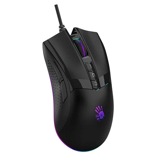 ماوس الألعاب بلودي W90 ماكس RGB - دقة 12000 CPI - سلكي - مستشعر BC3332-A 10K - أسود (4711421955553) - image 1