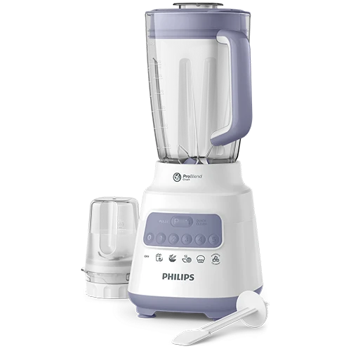 Philips Blender Series 5000 Problend Crush HR2221/01 - 700W Motor - 2 Liters Capacity - 5 Speed Settings - White (8710103930655) - image 1