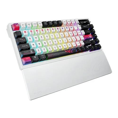 ئاسوس رۆگ ئازۆس NXSWV2 X کیبۆردی میکانیکی بێوایەری یاری PBT PN-90MP044F-BKCA30 - قەبارەی 75% - سویچی رۆگ NX سنۆ - سێ جۆر پەیوەندی - شاشەی ئۆلێدی ڕەنگاوڕەنگی دەستلێدان - سپی (197105952195) - image 3 ئاسوس رۆگ ئازۆس NXSWV2 X کیبۆردی میکانیکی بێوایەری یاری PBT PN-90MP044F-BKCA30 - قەبارەی 75% - سویچی رۆگ NX سنۆ - سێ جۆر پەیوەندی - شاشەی ئۆلێدی ڕەنگاوڕەنگی دەستلێدان - سپی (197105952195) - image 3