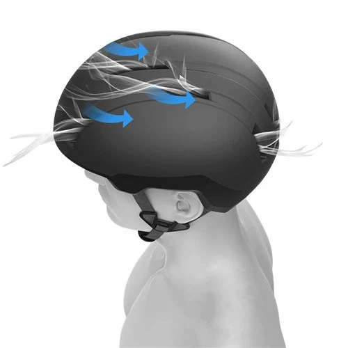 Xiaomi Riding Lightweight Helmet - Dual-Layer Construction - Aerodynamic Ventilation - Black (6932554443733) - image 8