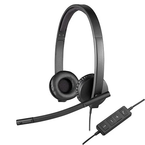 سماعة رأس لوجيتك H570e ستيريو USB - توصيل وتشغيل USB-A - معالجة الإشارة الرقمية (DSP) ومعادل صوت ديناميكي - ميكروفون ثنائي الاتجاه عازل للضوضاء - أسود (5099206053304) - image 5