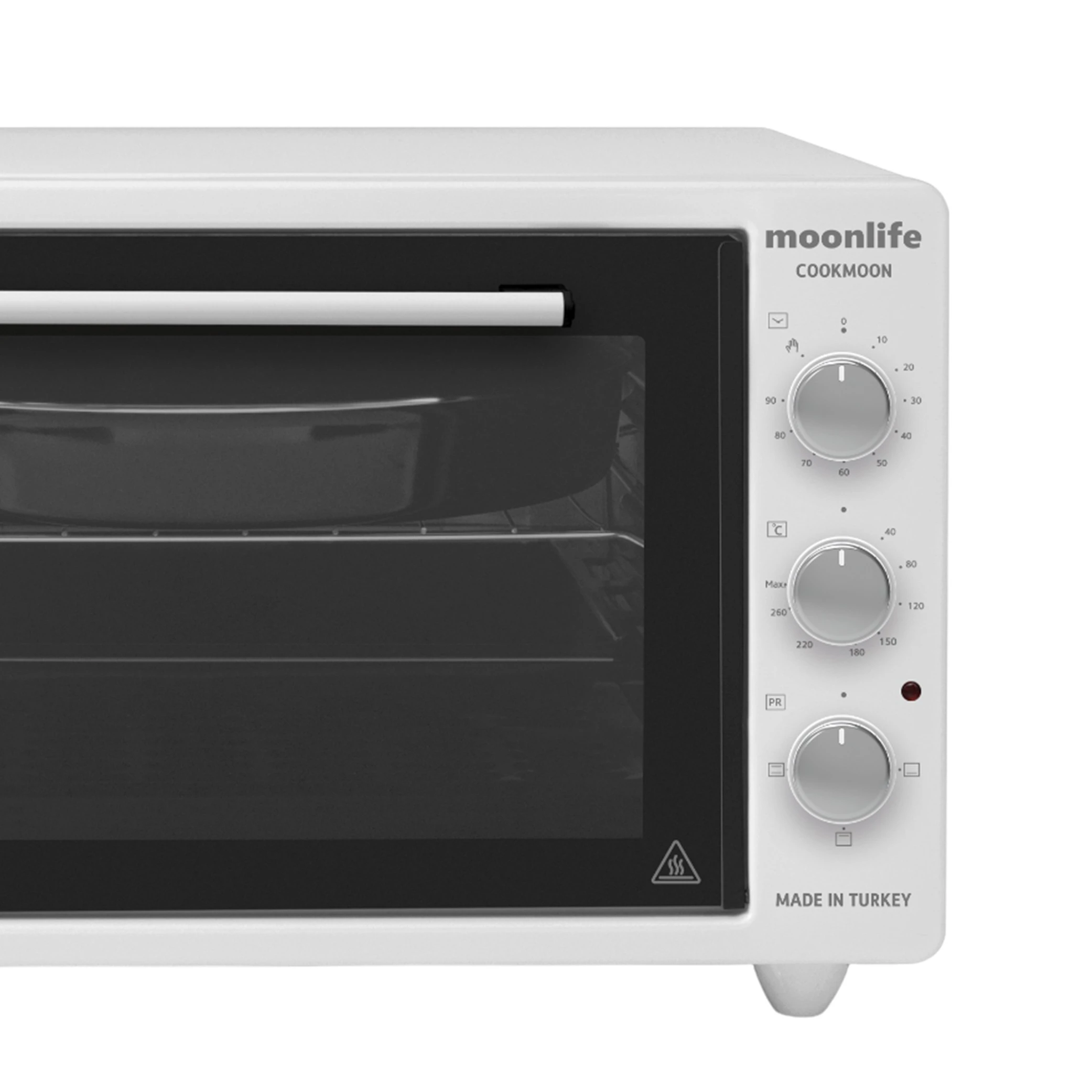 فڕنی مینی موون لایف مۆدێلی Cookmoon MF404W - قەبارەی 42 لیتر - بەهێزی 1300 وات - ڕووپۆشی ئیمایڵ - سپی (8682079450737) - image 2