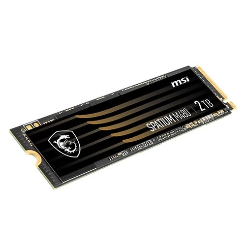 MSI سباتيوم برو 2 تيرابايت SSD PCIe 4.0 NVMe M.2  سرعة قراءة 7400 ميجابايت/ث وسرعة كتابة 7000 ميجابايت/ث طراز M480 – أسود (824142326923) - image 5