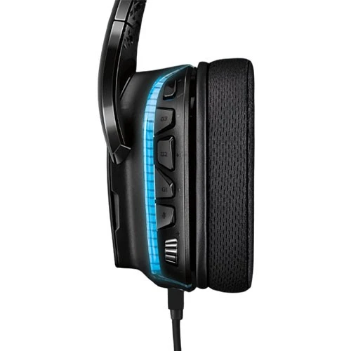 Logitech G635 Gaming Headset - 50mm Pro-G Drivers - LIGHTSYNC RGB - DTS Headphone:X 2.0 - Immersive 3D Soundscape - 6mm Flip-to-Mute Mic - Black (5099206081925) - image 7