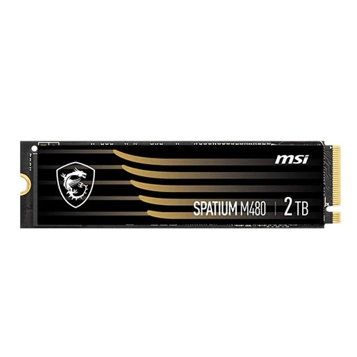 MSI سباتيوم برو 2 تيرابايت SSD PCIe 4.0 NVMe M.2  سرعة قراءة 7400 ميجابايت/ث وسرعة كتابة 7000 ميجابايت/ث طراز M480 – أسود (824142326923) - image 2