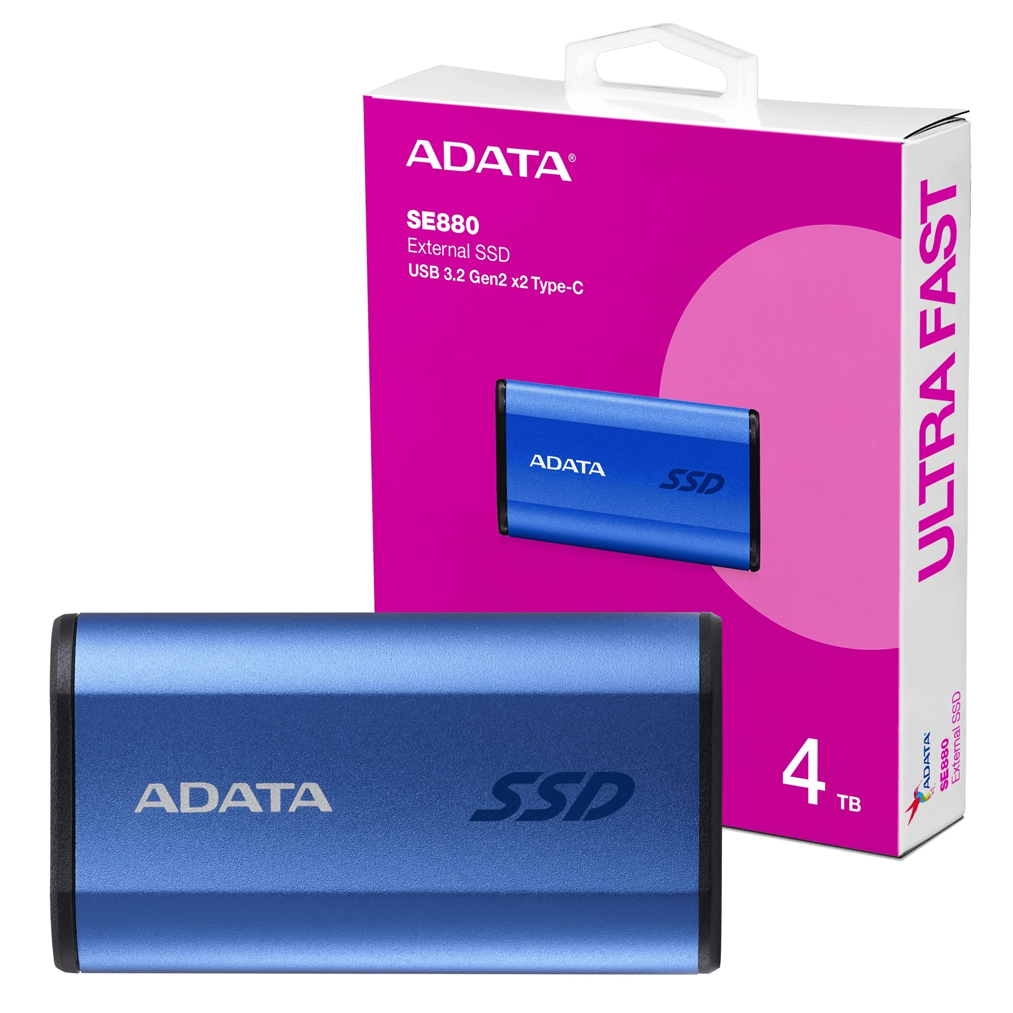 أي داتا SE880 هارد خارجي SSD - منفذ USB 3.2 الجيل الثاني x2 نوع -C - سرعة نقل بيانات 2000 ميغابايت/ثانية (842243031898) - image 4 أي داتا SE880 هارد خارجي SSD - منفذ USB 3.2 الجيل الثاني x2 نوع -C - سرعة نقل بيانات 2000 ميغابايت/ثانية (842243031898) - image 4