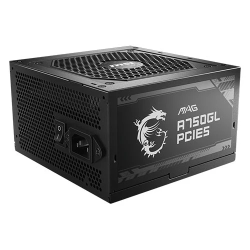 مزود الطاقة MSI ماغ A750GL - تصميم معياري كامل - قدرة 750 واط - حاصل على شهادة 80 بلس غولد - متوافق مع ATX 3.1 و PCIe 5.0 - أسود (824142319239) - image 3