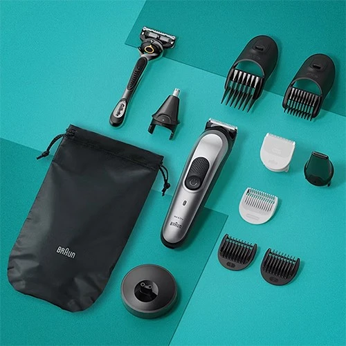 Braun 10-in-1 Style Kit Series 7 MGK7420 - Trims, Styles, and Clips Beard, Body, and Hair with Ultra-Sharp Metal Blade - Grey (4210201447276) - image 4