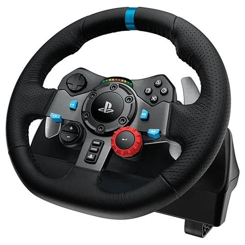 Logitech G G29 Driving Force Racing Wheel Controller - Dual-Motor Force Feedback - Wired - Stainless Steel Paddle Shifters - Black (5099206057319) - image 3
