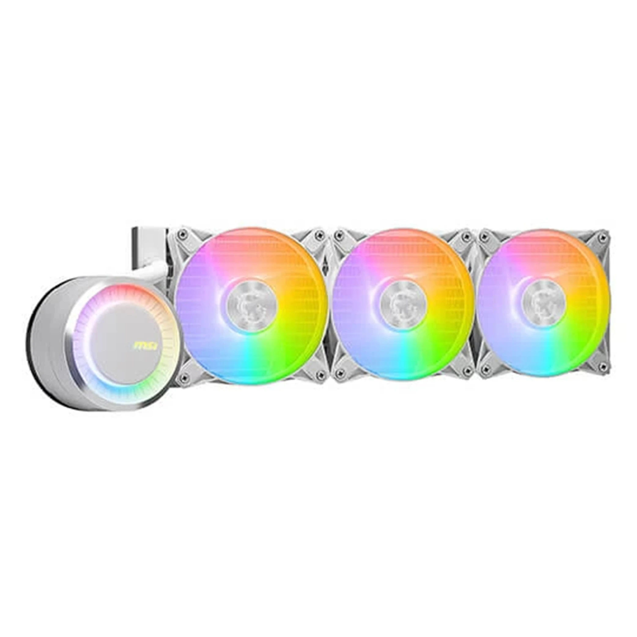ساردکەرەوەی MSI Mag CoreLiquid E360 - ڕادێتەری 360 ملم - سەری خولاوە - پانکەکانی ARGB - پشتگیری سوکێتی ئینتێڵ و ئەی ئێم دی - سپی (157105157105) - image 3