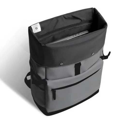 Xiaomi Roll Top Casual Backpack GL - Water-Resistant Fabric - Laptop Sleeve - Breathable Back Panel - Rock Grey (6941812797358) - image 3