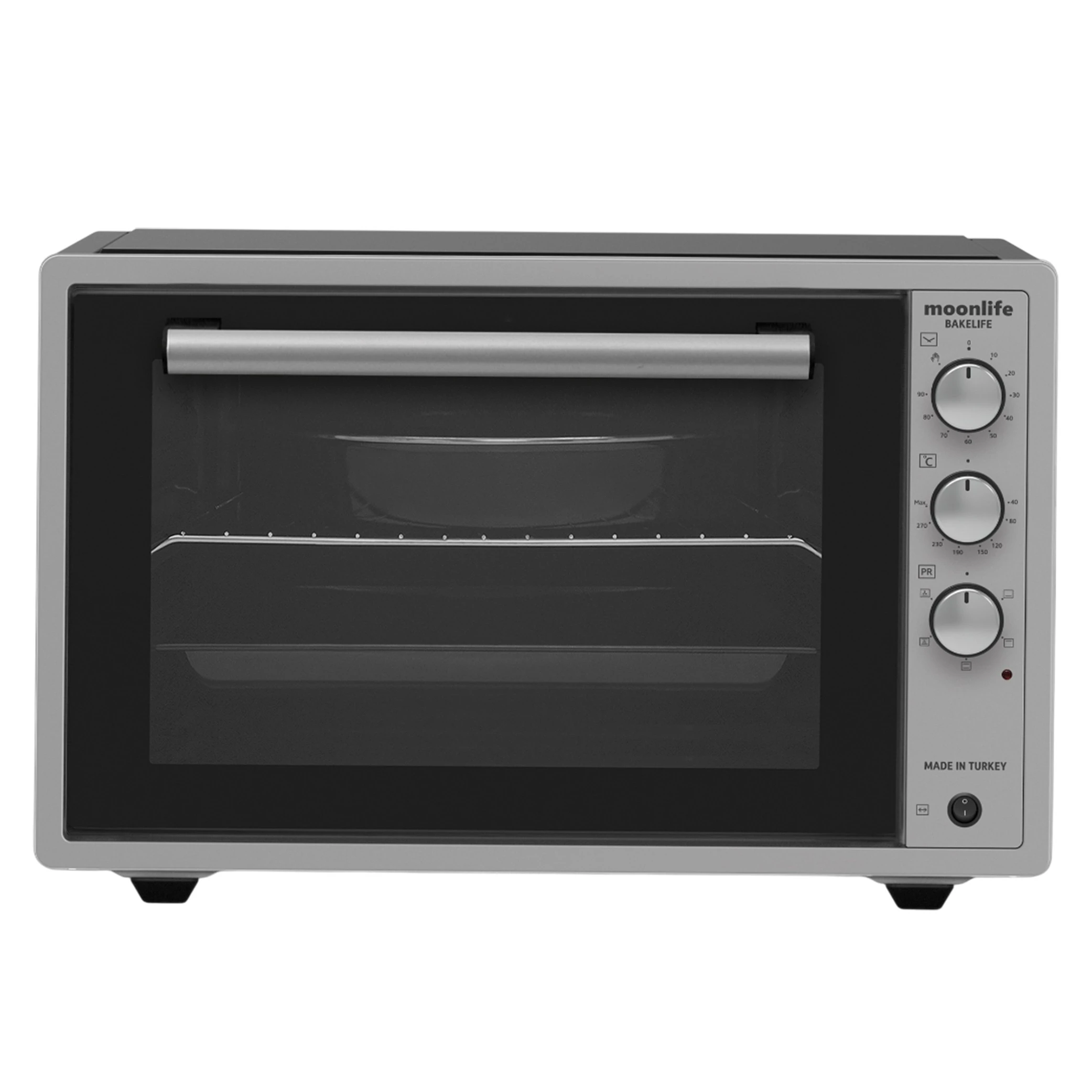 Moonlife Bakelife Mini Oven MF405 - 70 L Capacity - 1800 W Power - Turbo Fan - Enamel‑Coated Trays (8682079450744) - image 3