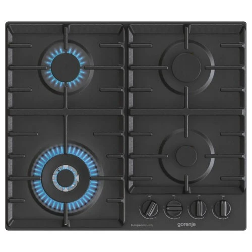 Gorenje Built in Gas Hob 60 cm GW642B - BigSurface Design - Cast Iron ProGrids - Powerful Wok Burner - 4 Burners - Black (3838782870538) - image 2 Gorenje Built in Gas Hob 60 cm GW642B - BigSurface Design - Cast Iron ProGrids - Powerful Wok Burner - 4 Burners - Black (3838782870538) - image 2