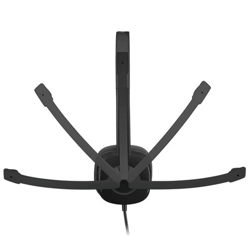 Logitech H151 Stereo Headset - 3.5mm Audio Jack Connection - In-line Volume/Mute Controls - Full Stereo Audio - Multi-Device Compatibility - Noise-Cancelling Rotating Mic - Black (5099206057333) - image 4 Logitech H151 Stereo Headset - 3.5mm Audio Jack Connection - In-line Volume/Mute Controls - Full Stereo Audio - Multi-Device Compatibility - Noise-Cancelling Rotating Mic - Black (5099206057333) - image 4