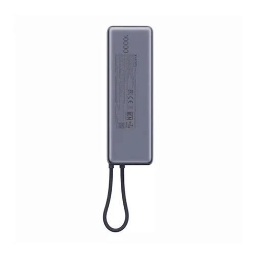 باور بانك شاومي بقوة 165 واط  - بسعة 10000 مللي أمبير - كيبل USB-C مدمج - لون أسود لامع (6941812743614) - image 5