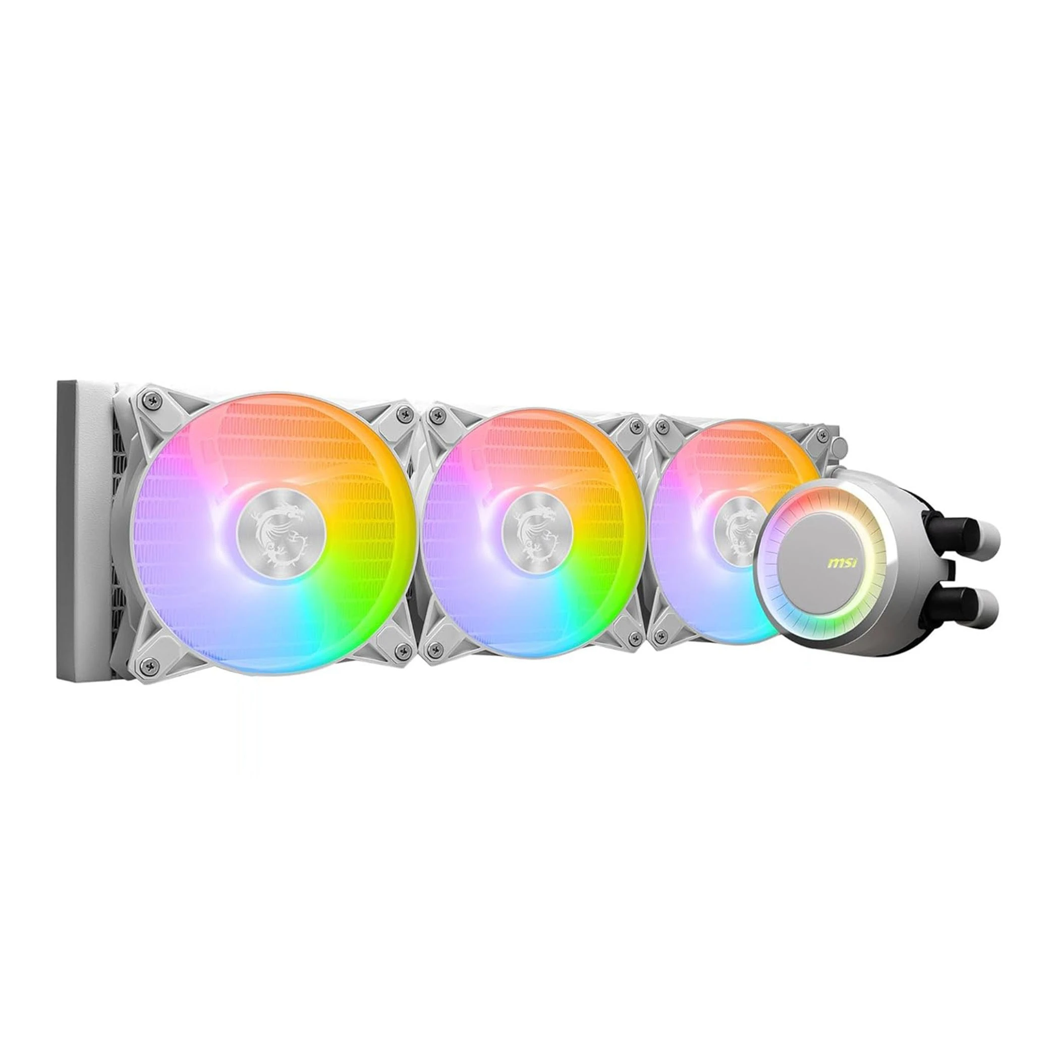 ساردکەرەوەی MSI Mag CoreLiquid E360 - ڕادێتەری 360 ملم - سەری خولاوە - پانکەکانی ARGB - پشتگیری سوکێتی ئینتێڵ و ئەی ئێم دی - سپی (157105157105) - image 4