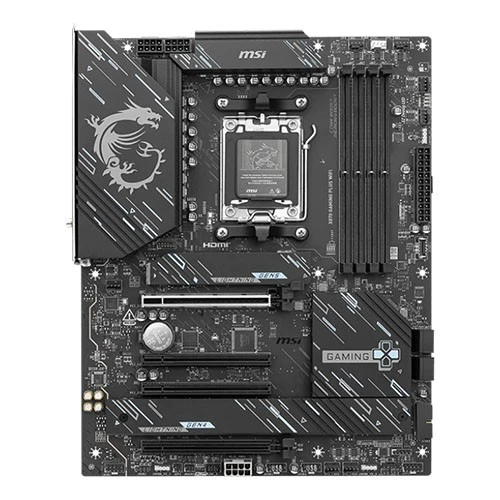 MSI X870 Gaming Plus Wi-Fi ATX Motherboard - Supports AMD AM5 Ryzen Processors - DDR5 - PCIe 5.0 - Wi-Fi 7 and 5G LAN - Black / Silver (824142390528) - image 5