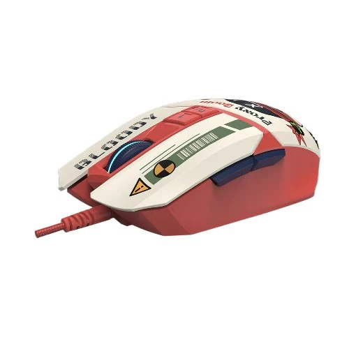ماوسی یاری  بلۆدی RGB W63 ماکس - 12,000 CPI - وایەرد - هەستیاری BC3332-A - پرۆکسی بووم - سپی / سوور (4711421000543) - image 4