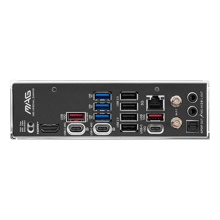 مازەربۆردی ئێم ئێس ئای مۆدێلی Z890 Gaming Plus WIFI ATX - پشتگیری لە پڕۆسێسەرەکانی ئینتێل کۆر ئاڵترا دەکات - جۆری میمۆری DDR5 - تەکنەلۆژیای PCIe 5.0 - وایفای 7 و لانی 5G - ڕەش / زیوی (824142381465) - image 5 مازەربۆردی ئێم ئێس ئای مۆدێلی Z890 Gaming Plus WIFI ATX - پشتگیری لە پڕۆسێسەرەکانی ئینتێل کۆر ئاڵترا دەکات - جۆری میمۆری DDR5 - تەکنەلۆژیای PCIe 5.0 - وایفای 7 و لانی 5G - ڕەش / زیوی (824142381465) - image 5