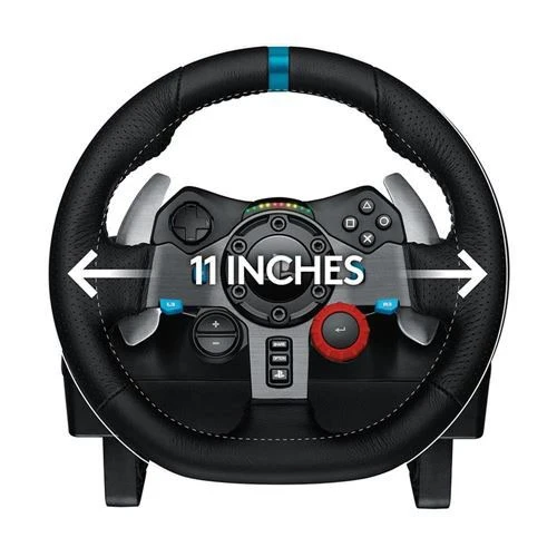 Logitech G G29 Driving Force Racing Wheel Controller - Dual-Motor Force Feedback - Wired - Stainless Steel Paddle Shifters - Black (5099206057319) - image 6
