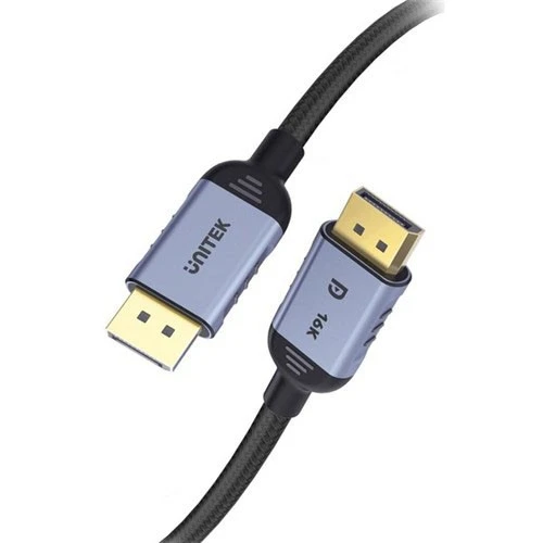 كابل يونيتيك للألعاب 8K 120Hz Displayport 2.1 C1626GY  - أسود (4894160053077) - image 5