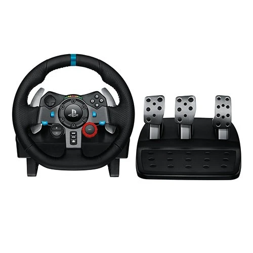 Logitech G G29 Driving Force Racing Wheel Controller - Dual-Motor Force Feedback - Wired - Stainless Steel Paddle Shifters - Black (5099206057319) - image 2